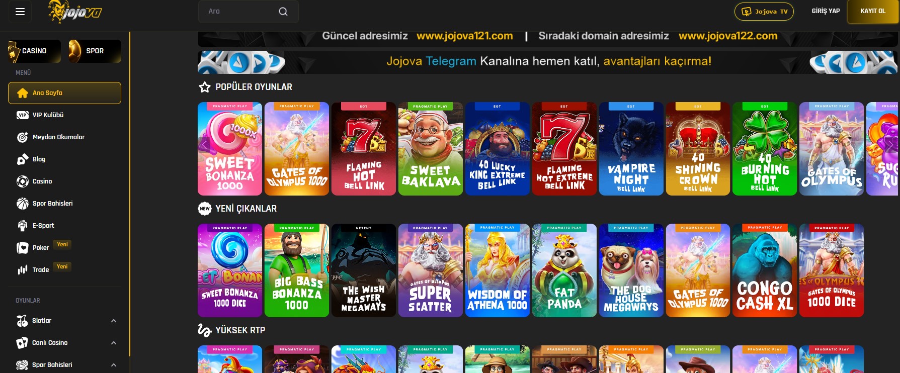Jojova Adresi
